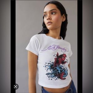 Ed Hardy Koi Fish Baby Tee